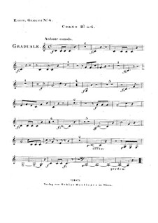 Dies sanctificatus, HV 61: Horn II in G part by Joseph Eybler