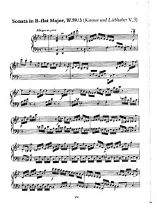 Collection V, Wq 59: Sonata No.2 in B Flat Major by Carl Philipp Emanuel Bach