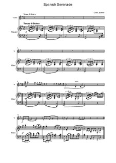 Spanish Serenade: For violin and piano by Carl Böhm