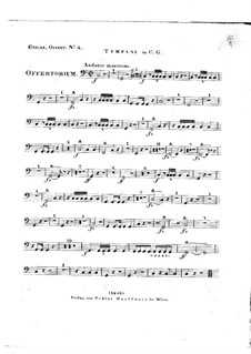 Tui sunt coeli, HV 78: Timpani part by Joseph Eybler