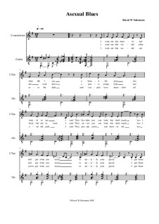 Asexual Blues – song for alto and guitar: Asexual Blues – song for alto and guitar by David W Solomons