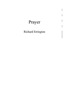 Prayer: Prayer by Richard Errington