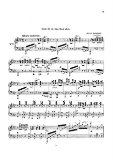 Etude for the left hand alone: Etude for the left hand alone by Julius Benedict