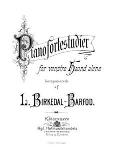 Piano Studies for the Left Hand: For a single performer by Ludvig Birkedal-Barfod