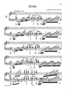 Six Etudes, Op.23: Etude No.4 in E flat Major (left hand) by Anton Rubinstein