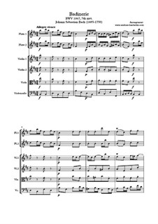 Badinerie: For salon orchestra by Johann Sebastian Bach