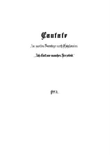 Ach Gott, wie manches Herzeleid (Oh God, How Much Heartache), BWV 3: Full score by Johann Sebastian Bach