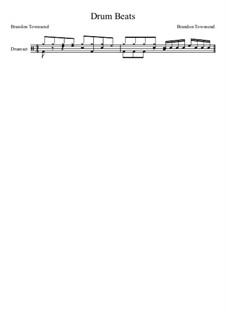 Drum Beats by B. Townsend - sheet music on MusicaNeo