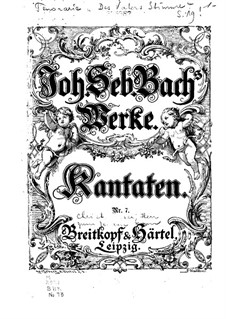 Christ unser Herr zum Jordan kam, BWV 7: Piano-vocal score by Johann Sebastian Bach