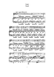 Two Songs, Op.43: No.1 Noël (A Flat Major) by Gabriel Fauré