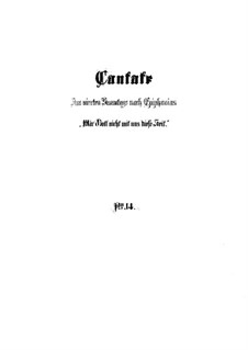 Wär Gott nicht mit uns diese Zeit, BWV 14: Full score by Johann Sebastian Bach