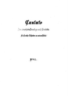 Es ist nichts Gesundes an meinem Leibe, BWV 25: Full score by Johann Sebastian Bach
