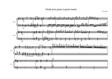 Etude pour deux piano à quatre mains No.1, MVWV 308: Etude pour deux piano à quatre mains No.1 by Maurice Verheul