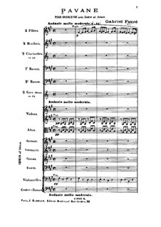 Pavane, Op.50: For orchestra and choir by Gabriel Fauré