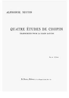 Four Etudes. Transcription for the left Hand, Op.10, 25: Four Etudes. Transcription for the left Hand by Frédéric Chopin