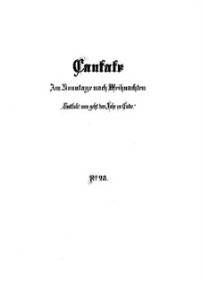 Gottlob! nun geht das Jahr zu Ende (Praise God! Now the Year Comes to an End), BWV 28: Full score by Johann Sebastian Bach