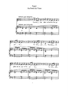Three Songs, Op.8: No.1 Au bord de l'eau (At the Water's Edge) by Gabriel Fauré