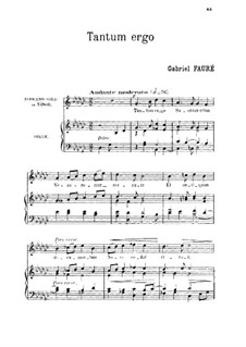 Tantum ergo: G Flat Major by Gabriel Fauré