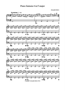 Piano Fantasia No.4 in F Major: Piano Fantasia No.4 in F Major by Alexander Barlow