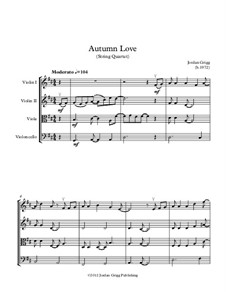 Autumn Love: For string quartet by Jordan Grigg