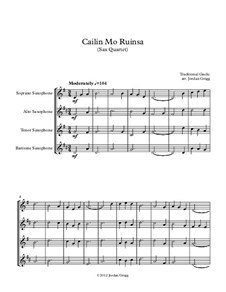 Cailin Mo Ruinsa: For sax quartet by folklore