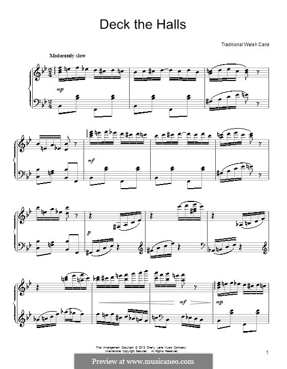 Piano version: For a single performer by folklore