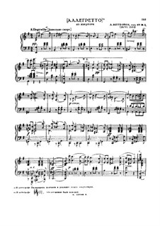 String Quartet No.8 in E Minor 'Rasumowsky-Quartet', Op.59 No.2: Allegretto, for piano by Ludwig van Beethoven