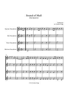 Sound of Mull: For sax quartet by folklore