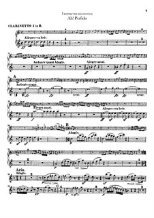 Ah! Perfido, Op.65: Clarinets parts by Ludwig van Beethoven