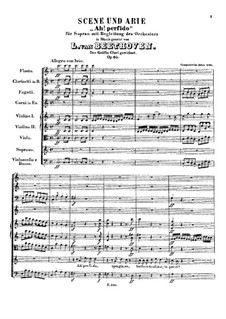 Ah! Perfido, Op.65: Full score by Ludwig van Beethoven