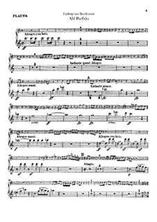 Ah! Perfido, Op.65: Flute part by Ludwig van Beethoven