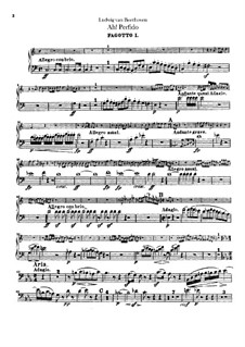 Ah! Perfido, Op.65: Bassoons parts by Ludwig van Beethoven