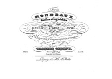 Trois rondeaux: For piano by Carl Czerny