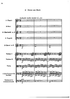 Movement II. Scene by the Brook: Full score by Ludwig van Beethoven