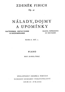 Book 1, Op.41 No.1-44: For piano by Zdeněk Fibich