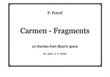 Selected Themes: For piano four hands by Georges Bizet