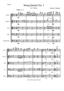 String Quintet No.1 in C Minor: String Quintet No.1 in C Minor by Joshua S. Manuel