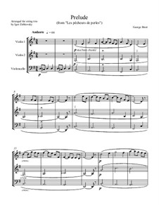 Prelude: For string trio by Georges Bizet