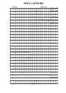 Polca d'Ours for Wind Ensemble: For wind ensemble (full score, parts) by folklore