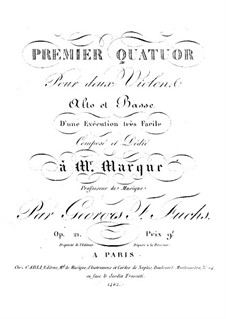 Three String Quartets: Violin II part by Georg Friedrich Fuchs