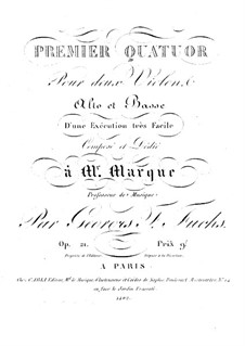 Three String Quartets: Viola part by Georg Friedrich Fuchs