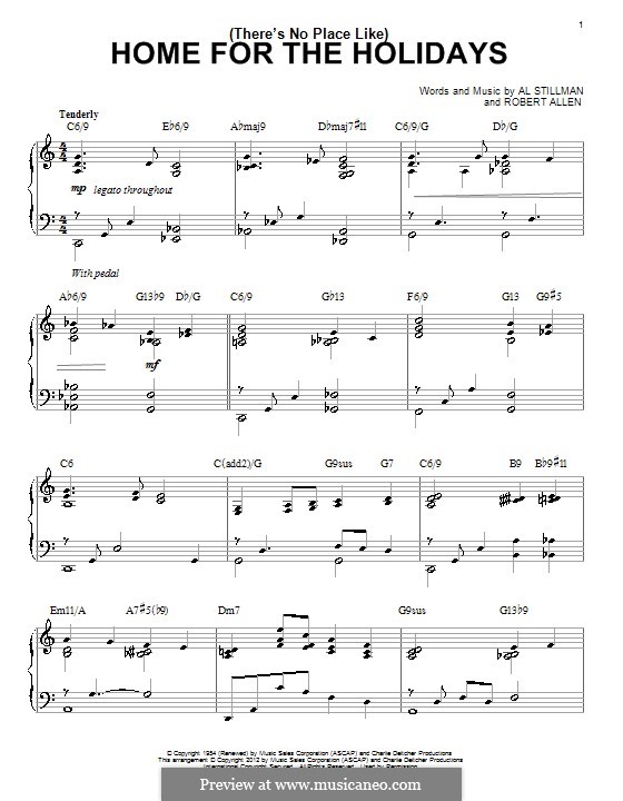 Piano version: Jazz version by Robert Allen