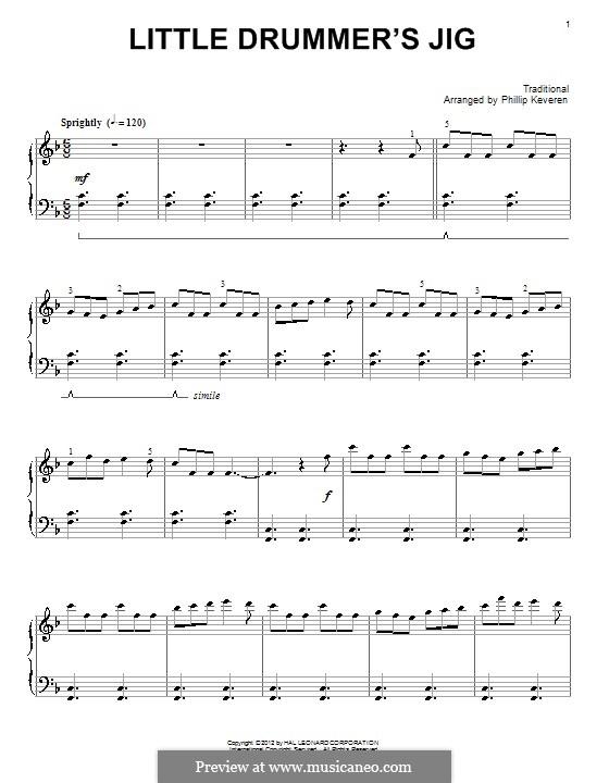 Little Drummer's Jig: For piano by folklore