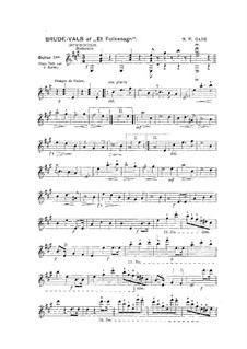 Et Folkesagn (A Folk Tale): Bridal Waltz, for two guitars by Niels Wilhelm Gade, Johan Peter Emilius Hartmann