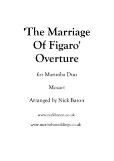 Overture: For marimba duo by Wolfgang Amadeus Mozart