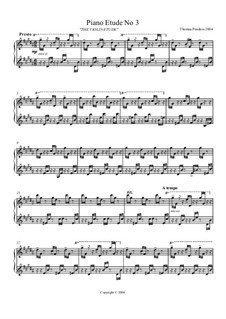 Piano Etude No.3: Piano Etude No.3 by Thomas Penders