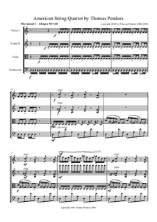 American String Quartet: American String Quartet by Thomas Penders
