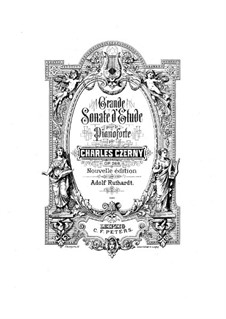 Sonata for Piano No.10  in B Falt Major, Op.268: For a single performer by Carl Czerny