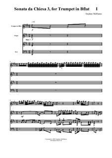 Sonata No.3 for Trumpet in B flat: Sonata No.3 for Trumpet in B flat by Stephen McManus