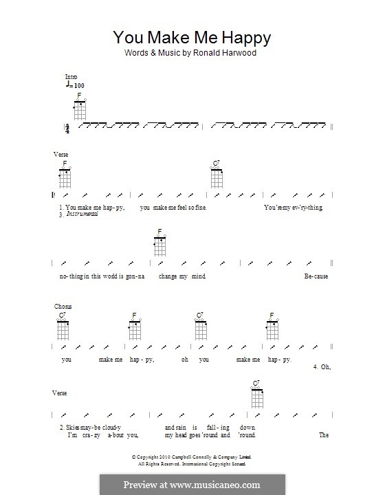 You Make Me Happy: For ukulele by Ronald Harwood